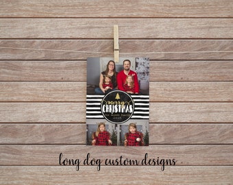 Christmas Card with Photo/Picture - Digital Printable