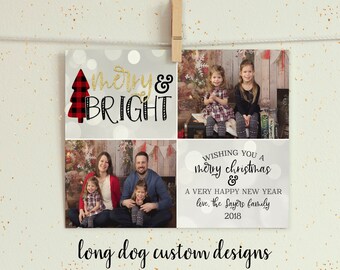 Christmas Card with Photo/Picture - Digital Printable