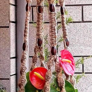 Handmade Large Jute Macrame Plant Hanger | Xtra Large Boho Indoor Garden Decor gift