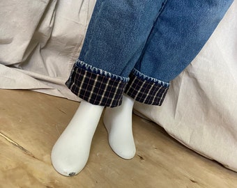 girls flannel lined jeans