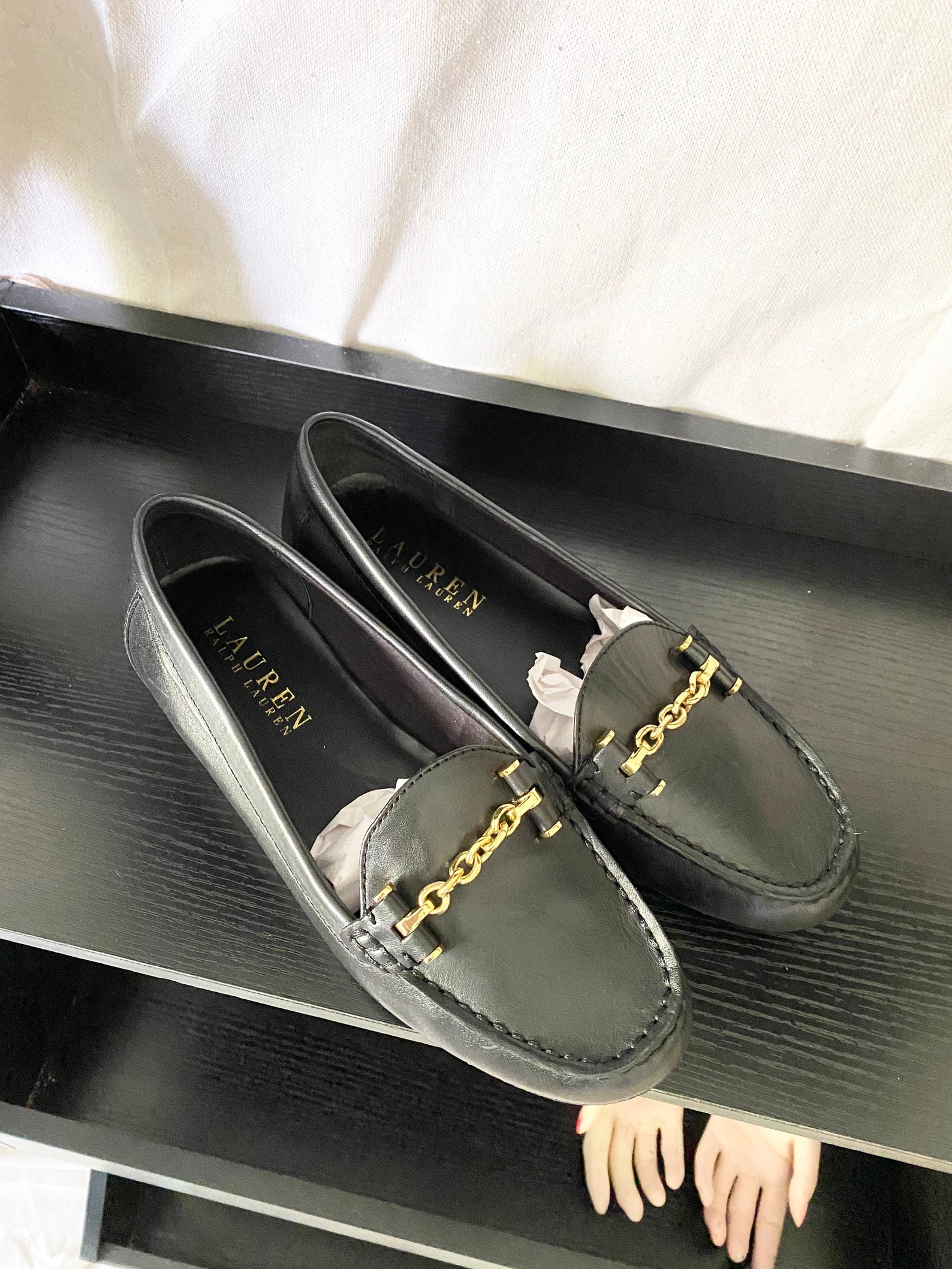 ralph lauren womens driving loafers