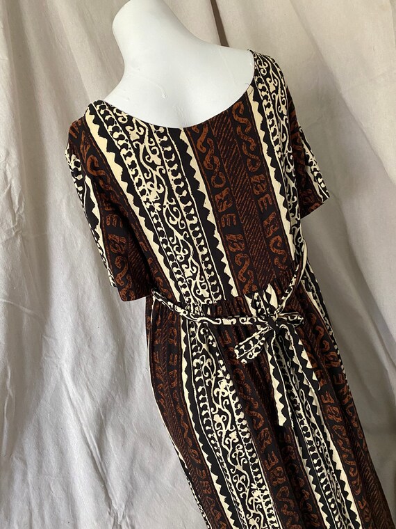 1990s tribal print dress