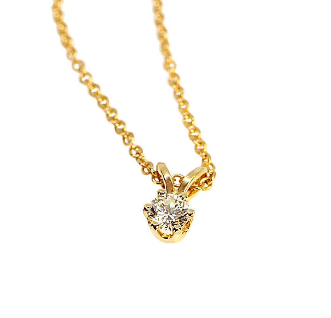 V Shaped Pendant Necklace Raindrop Necklace V Shaped Etsy