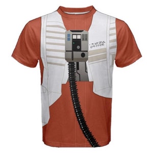 Men&#39;s Poe Dameron Rebel Pilot   Inspired ATHLETIC Shirt