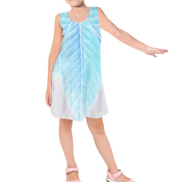 Kid's Periwinkle Tinkerbell Inspired Sleeveless Dress