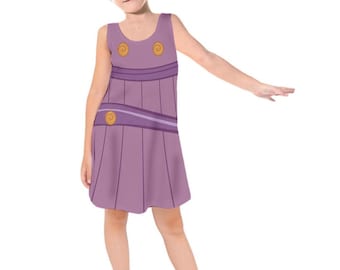 Kid's Megara Inspired Sleeveless Dress