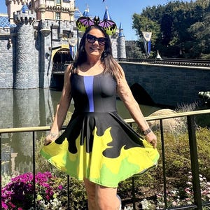 Women&#39;s Maleficent Sleeping Beauty Inspired Skater Dress