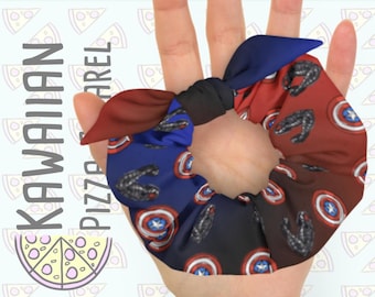READY-to-SHIP Cap and Bucky Inspired Recycled Scrunchie