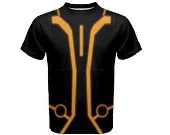Men's Orange Tron Legacy Inspired Shirt