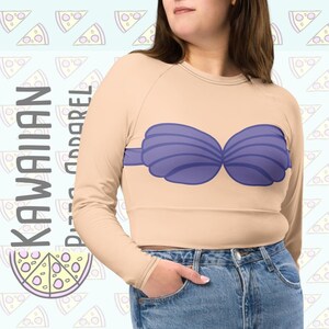 Women&#39;s Ariel Inspired Recycled long-sleeve crop top