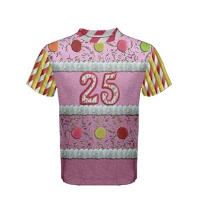 Men&#39;s 25th Anniversary Cinderella Castle Cake Inspired Shirt