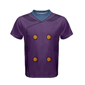 Men&#39;s Darkwing Duck Inspired ATHLETIC Short Sleeve Shirt