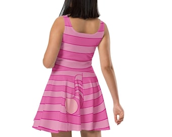 Women's Cheshire Cat Inspired Skater Dress