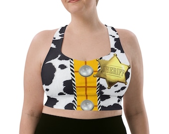 Women's Woody Inspired Recycled Longline Sports Bra