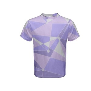 Men&#39;s Purple Wall Inspired Short Sleeve Shirt