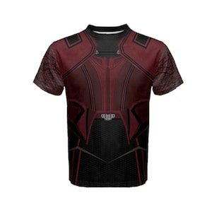 Men&#39;s Scarlet Witch Inspired Short Sleeve Shirt