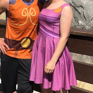 Women&#39;s Megara Inspired Skater Dress