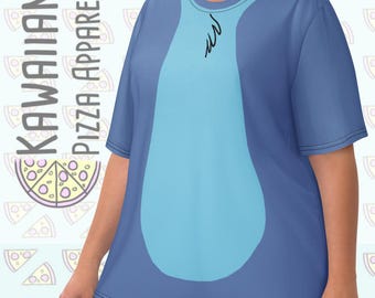 レディース スティッチ風 半袖シャツ