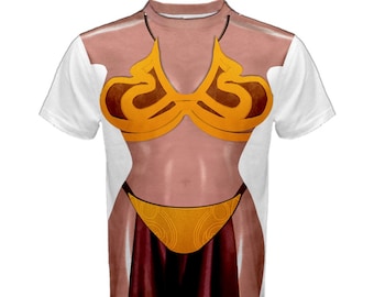 Men's Slave Leia   Inspired ATHLETIC Shirt