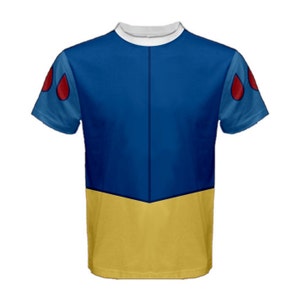 Op Sneeuwwitje en de zeven dwergen geïnspireerde sportshirt heren