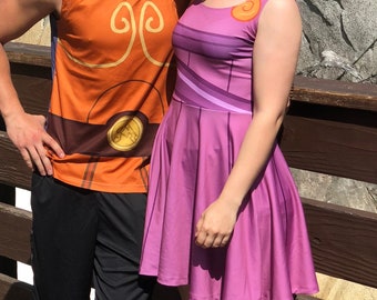 Damen Megara inspiriertes Skaterkleid