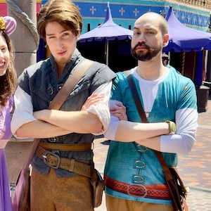 Men&#39;s Flynn Rider Inspired Long Sleeve Shirt
