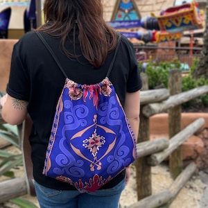 Magic Carpet Inspired Drawstring Backpack