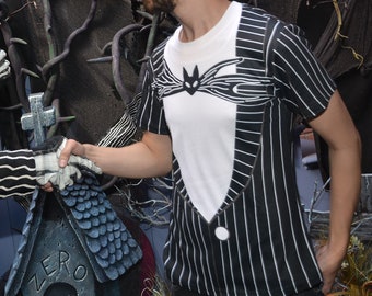 Camicia da uomo ispirata a Jack Skellington