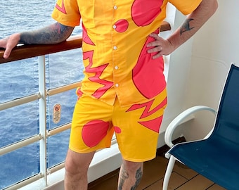 Men&#39;s Vacation Genie Inspired Recycled Athletic Shorts
