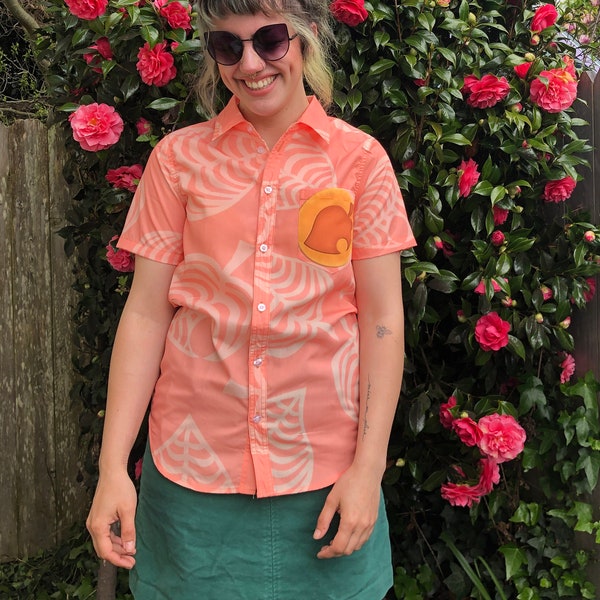 Women's Isabelle AC Inspired Button Down Pocket Shirt