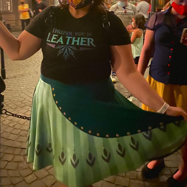 Women's Queen Anna     Inspired High Waisted Skirt