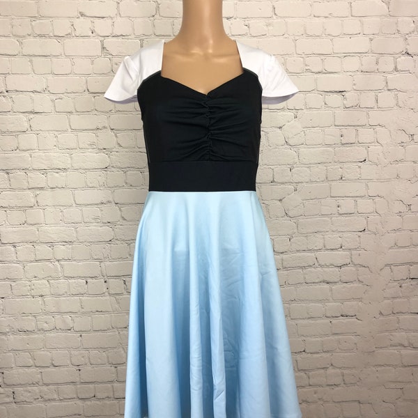 Vestido midi con manga japonesa inspirado en Ariel