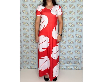 READY-to-SHIP [3XL] Lilo Inspired Short Sleeve Maxi Dress