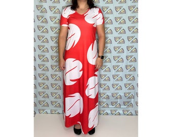 Lilo Inspired Short Sleeve Maxi Dress