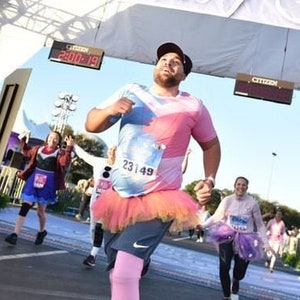 Men&#39;s Sleeping Beauty Inspired Athletic Shirt - Make It Pink/Blue