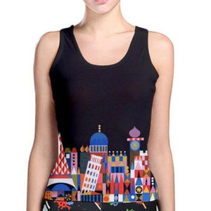 Women&#39;s It&#39;s A Small World Inspired Tank Top