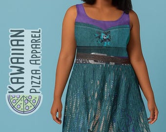 Vestido skater inspirado en Uma para mujer