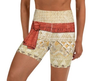 Women's Moana Inspired Yoga Shorts