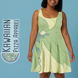 Robe patineuse inspirée de Tiana pour femmes