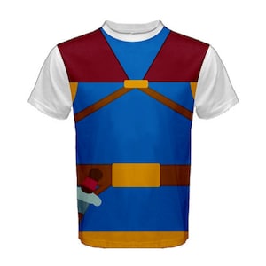 Men's Snow White Prince Snow White and the Seven Dwarfs Inspired ATHLETIC Short Sleeve Shirt