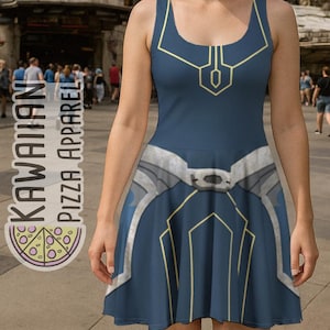 Women's Mandalore Ahsoka Tano   Inspired Skater Dress