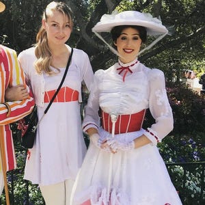 Women&#39;s Mary Poppins Inspired Sleeveless Flare Dress