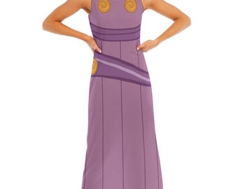 Megara Inspired Sleeveless Maxi Dress