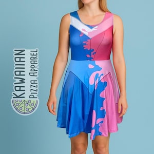 Women&#39;s Aurora Sleeping Beauty Make It Pink Make It Blue Inspired Skater Dress