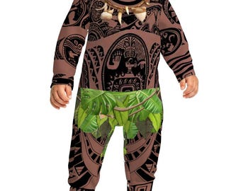 Maui Inspired Long Sleeve Baby Bodysuit