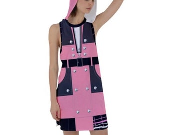 Kairi Kingdom Hearts 3 Inspired Racerback Hoodie Dress