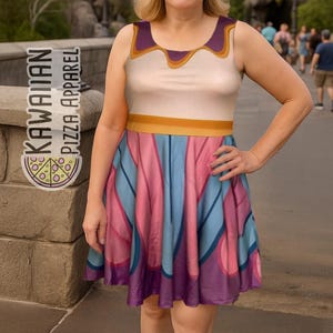 Women&#39;s Mrs. Potts  Inspired Skater Dress