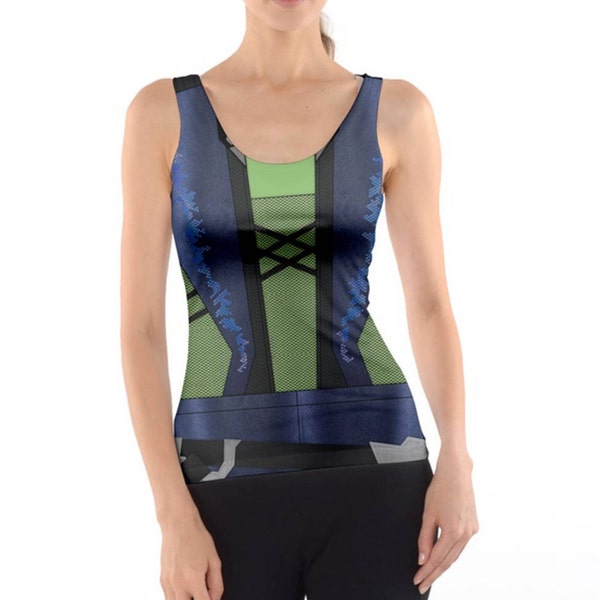 Camiseta sin mangas inspirada en Gamora para mujer