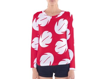 Women's Lilo Inspired Long Sleeve V-Neck Shirt