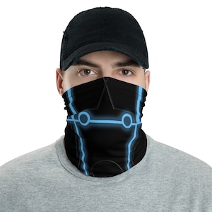 Polainas de pescoço inspiradas em Tron / Snood
